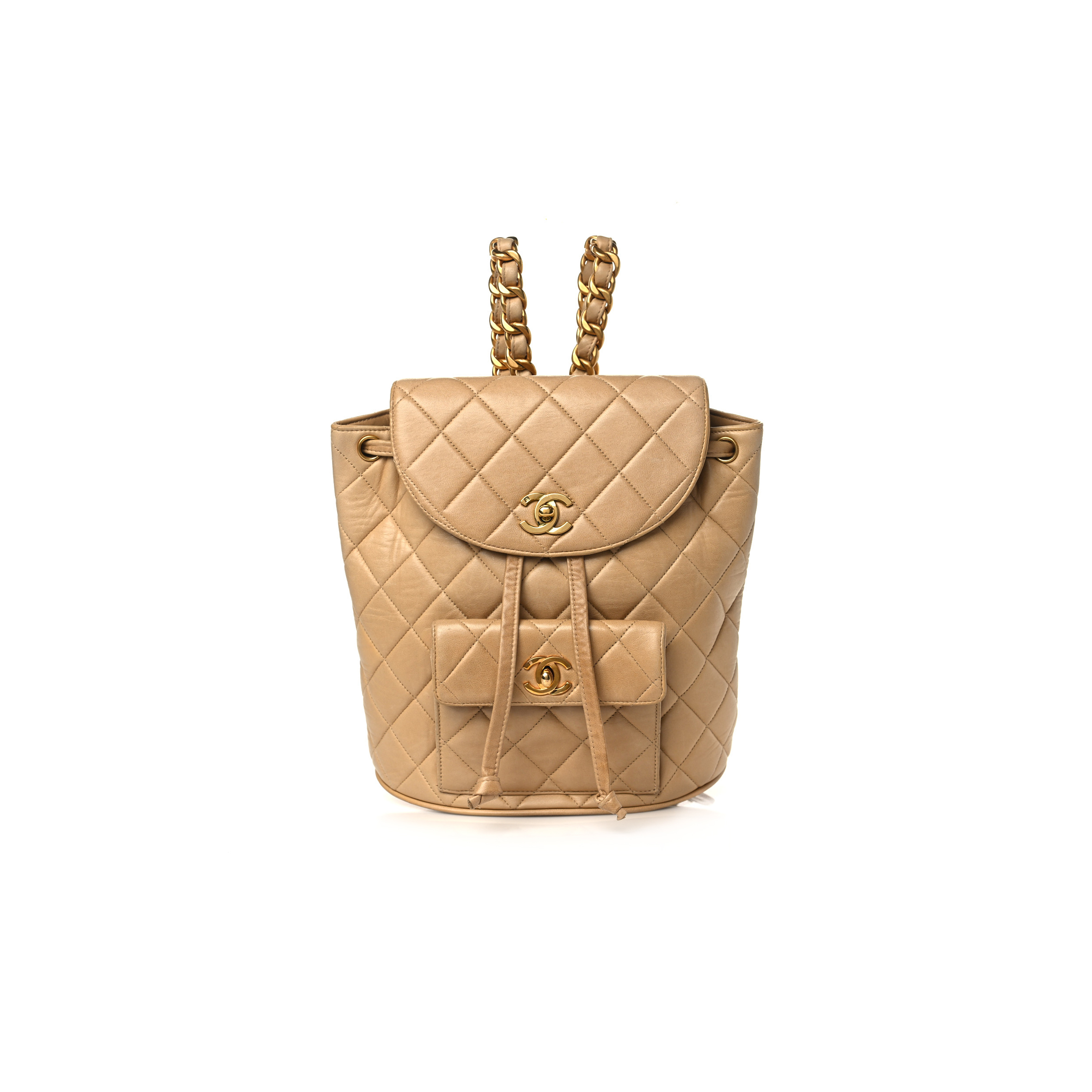 CHANEL LAMBSKIN QUILTED BACKPACK 1166094 (22*22*10cm)